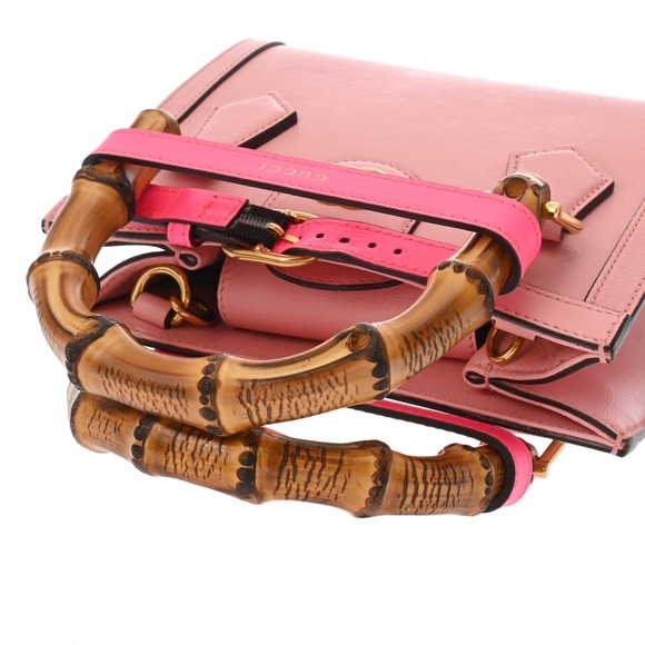 Gucci Diana Bag Pink Leather Handbag - Picture 3 of 9